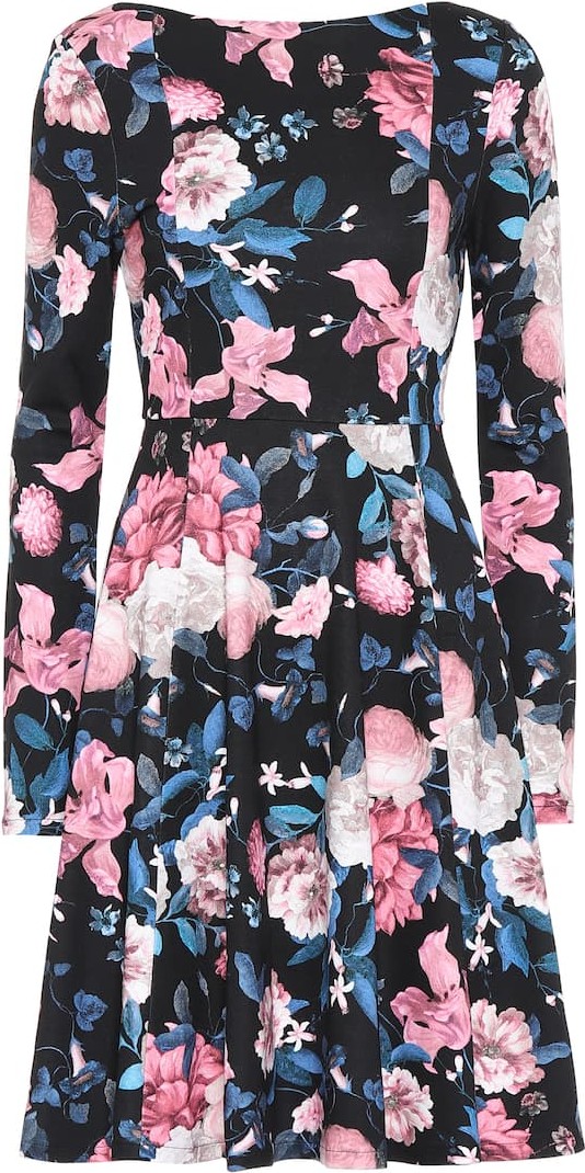 Erdem Martina floral ponte jersey dress