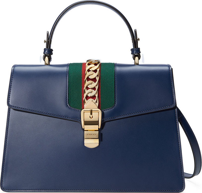 Gucci Sylvie Leather Top-Handle Satchel Bag