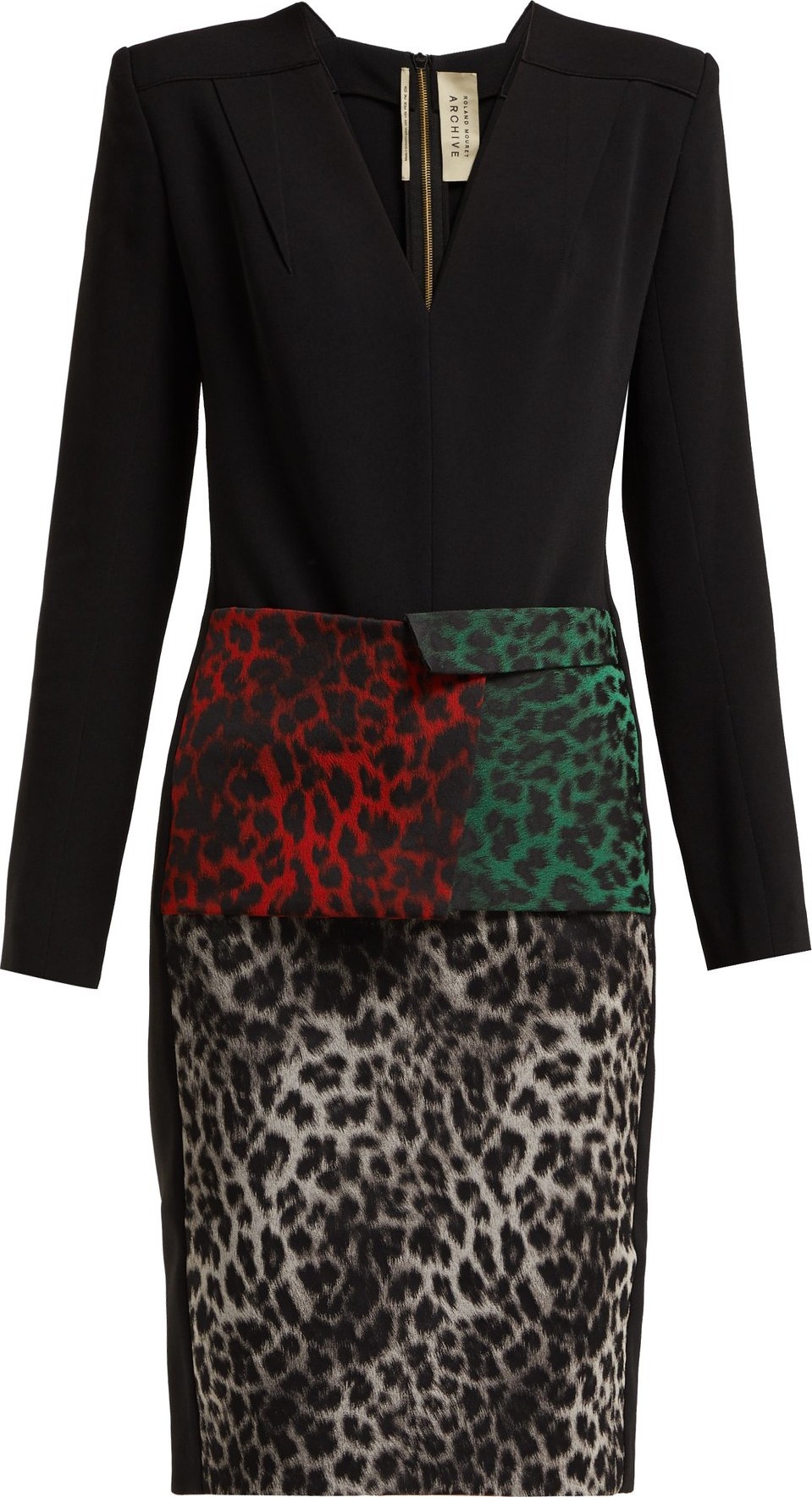 Roland Mouret Jalore leopard-print cady dress