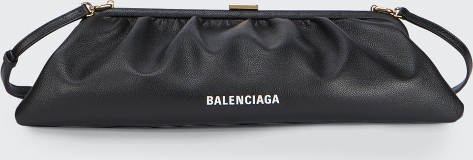 Balenciaga Cloud XL Grained Leather Clutch Bag