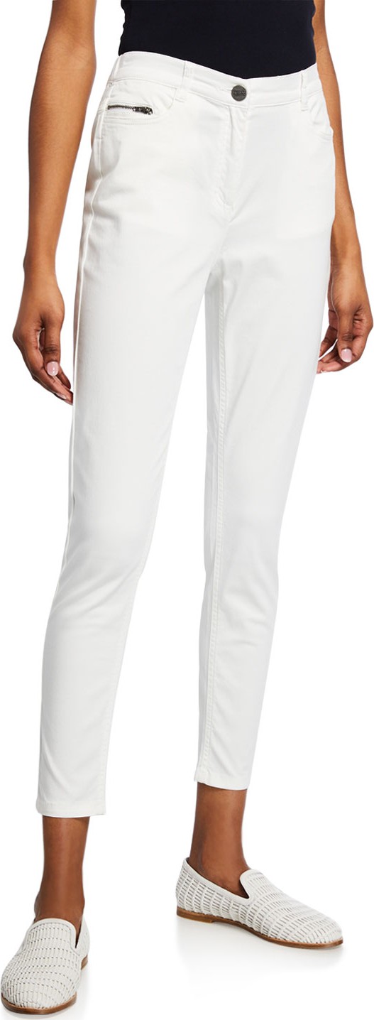 Masai Pauleen Straight-Leg Cropped Chino Trousers