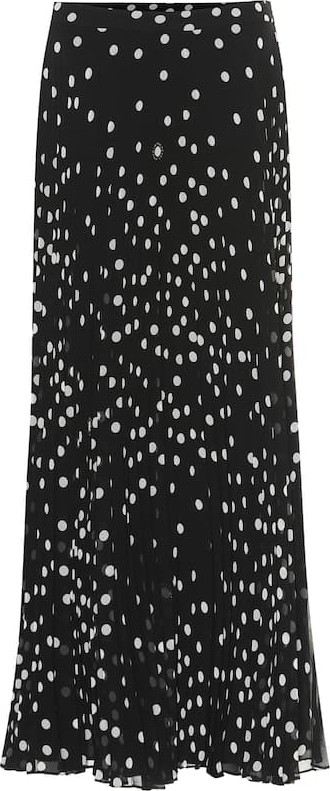 Stella McCartney Alpha polka-dot pleated maxi skirt