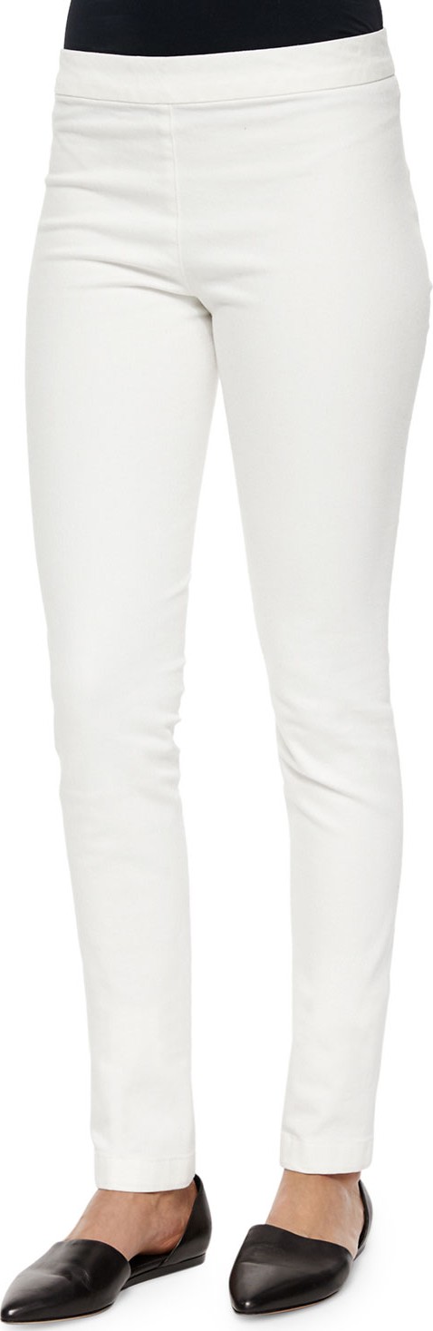 THE ROW Stratton Stretch Leggings, White