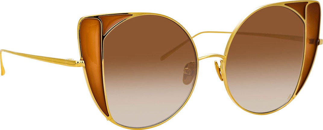 Linda Farrow Gradient Cat-Eye Sunglasses