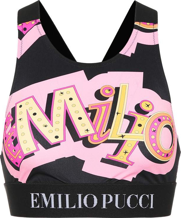 Emilio Pucci Printed sports bra