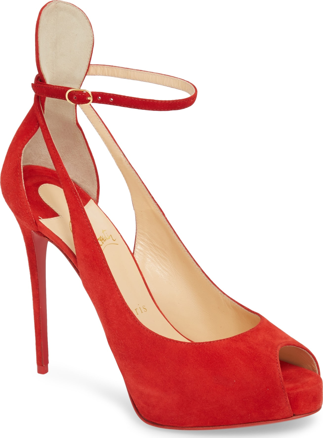 Christian Louboutin Mascaralta Ankle Strap Platform Sandal