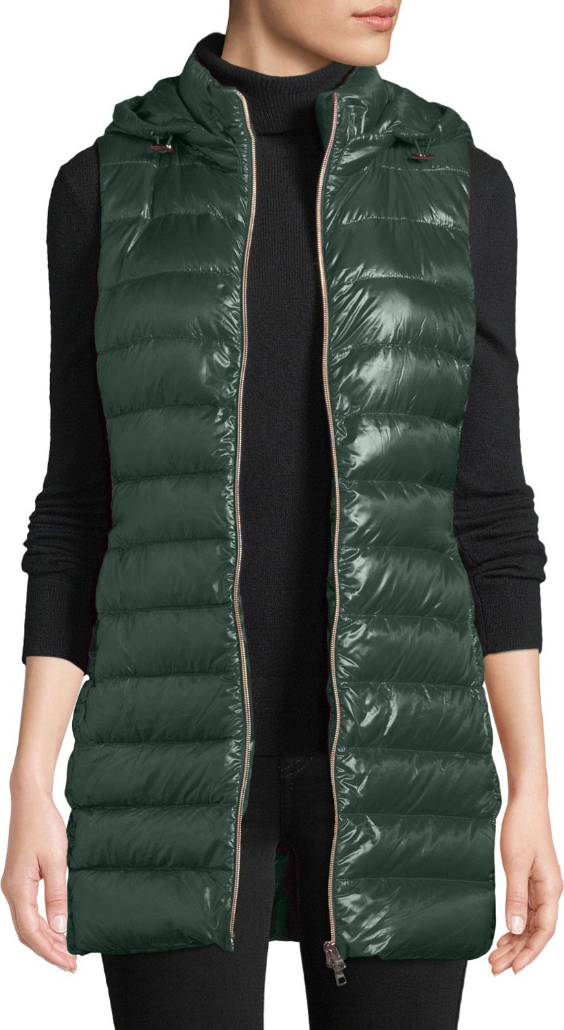 Herno Quilted Puffer Vest w/ Detachable Hood