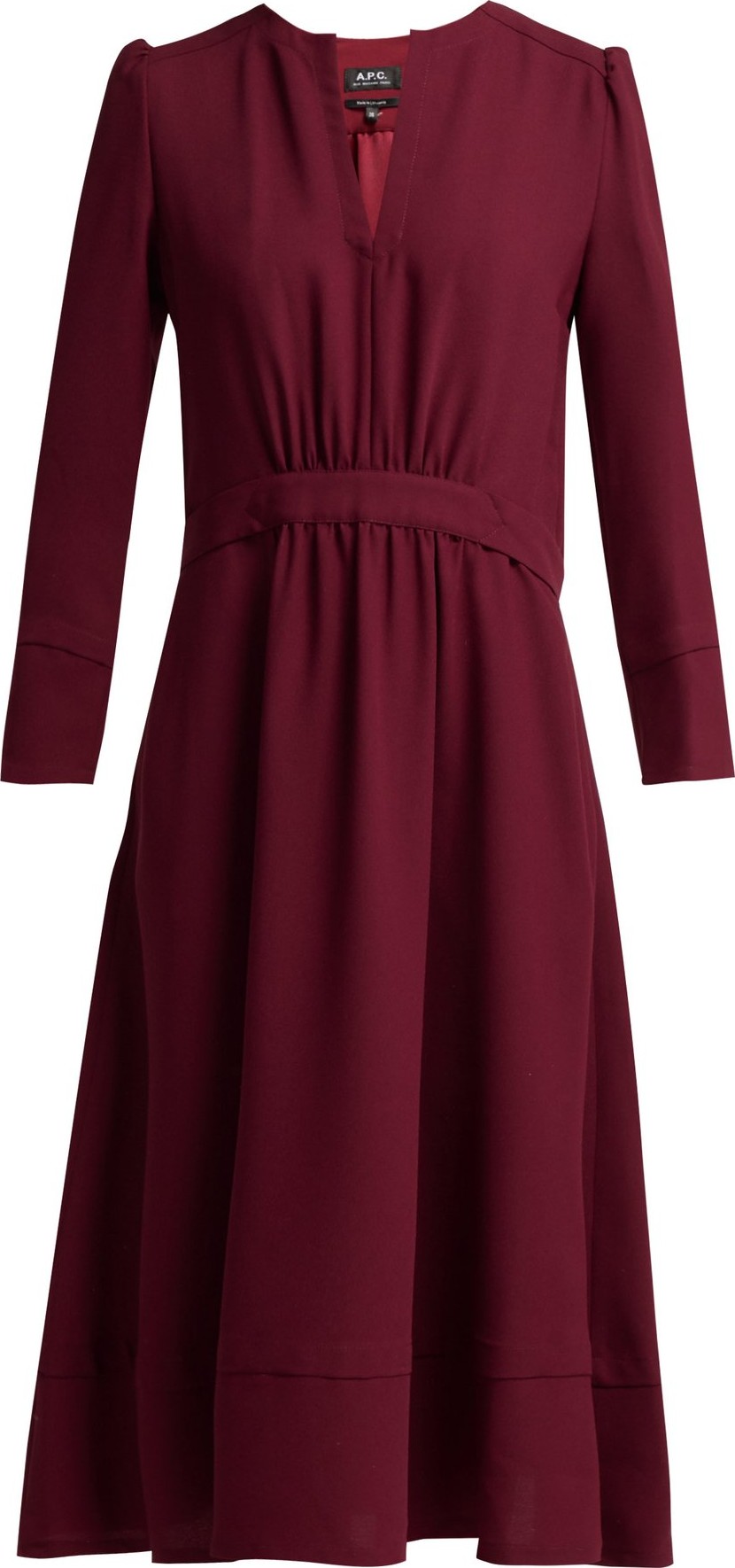 A.P.C. Bing belted crepe dress