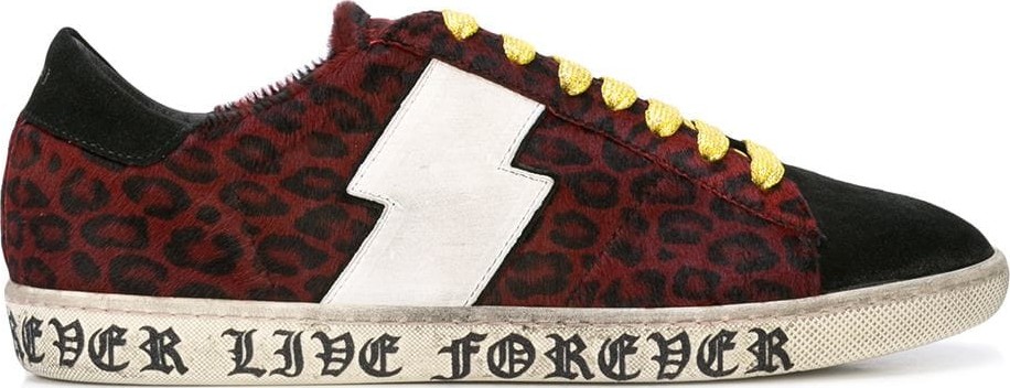 Amiri live forever leopard viper sneakers