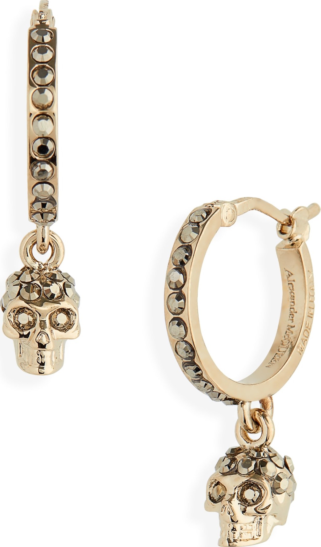 Alexander McQueen Skull Mini Hoop Earrings