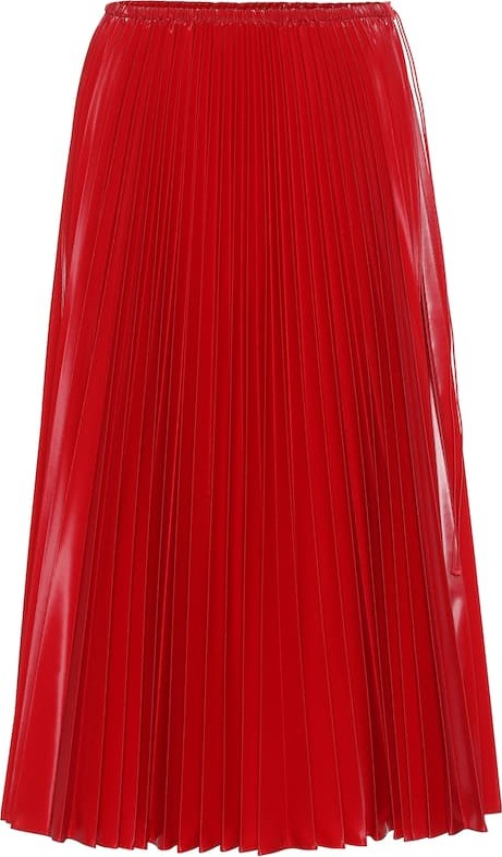 Fendi Pleated nylon midi skirt
