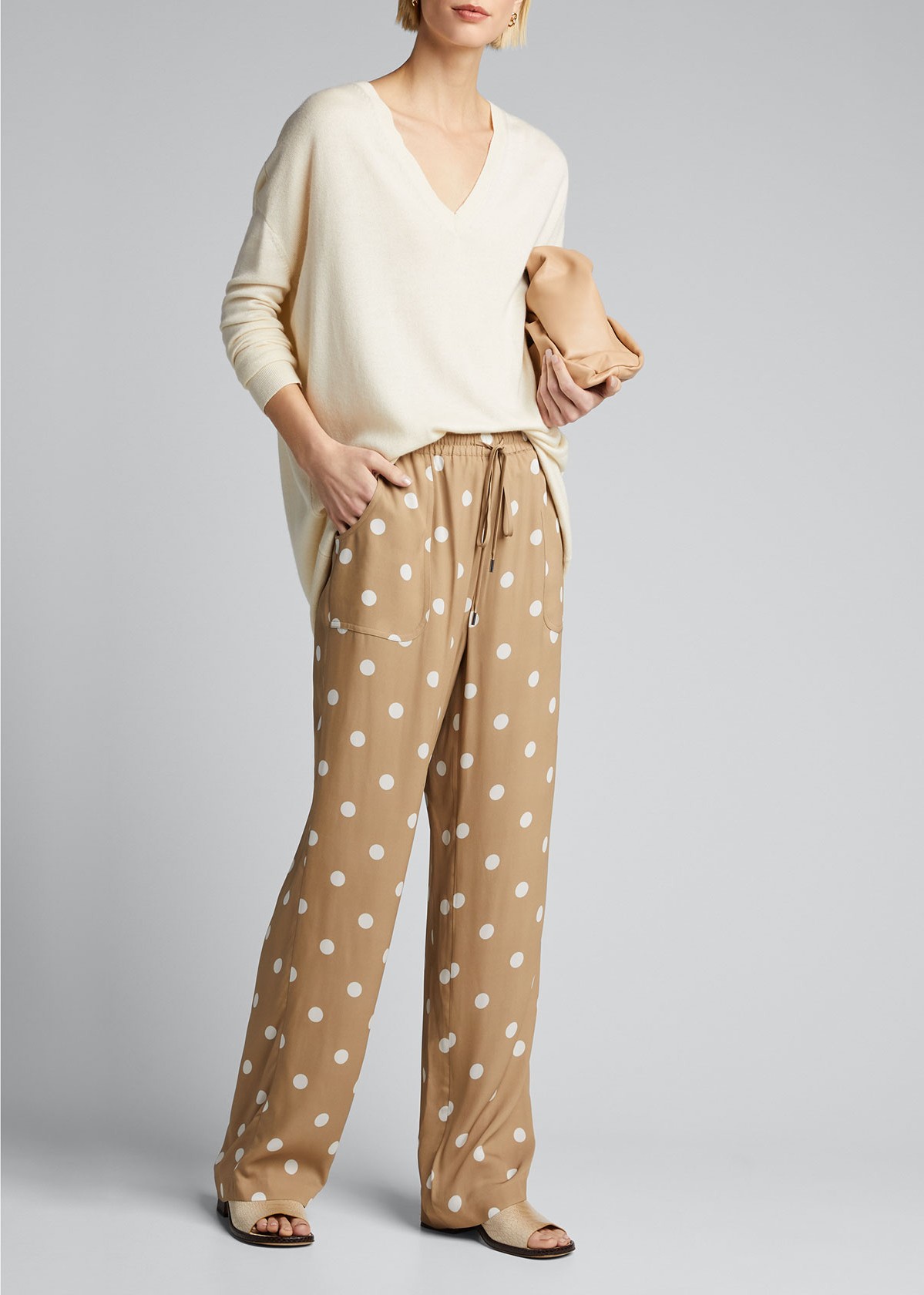 Elie Tahari Zuma Dot-Print Pants