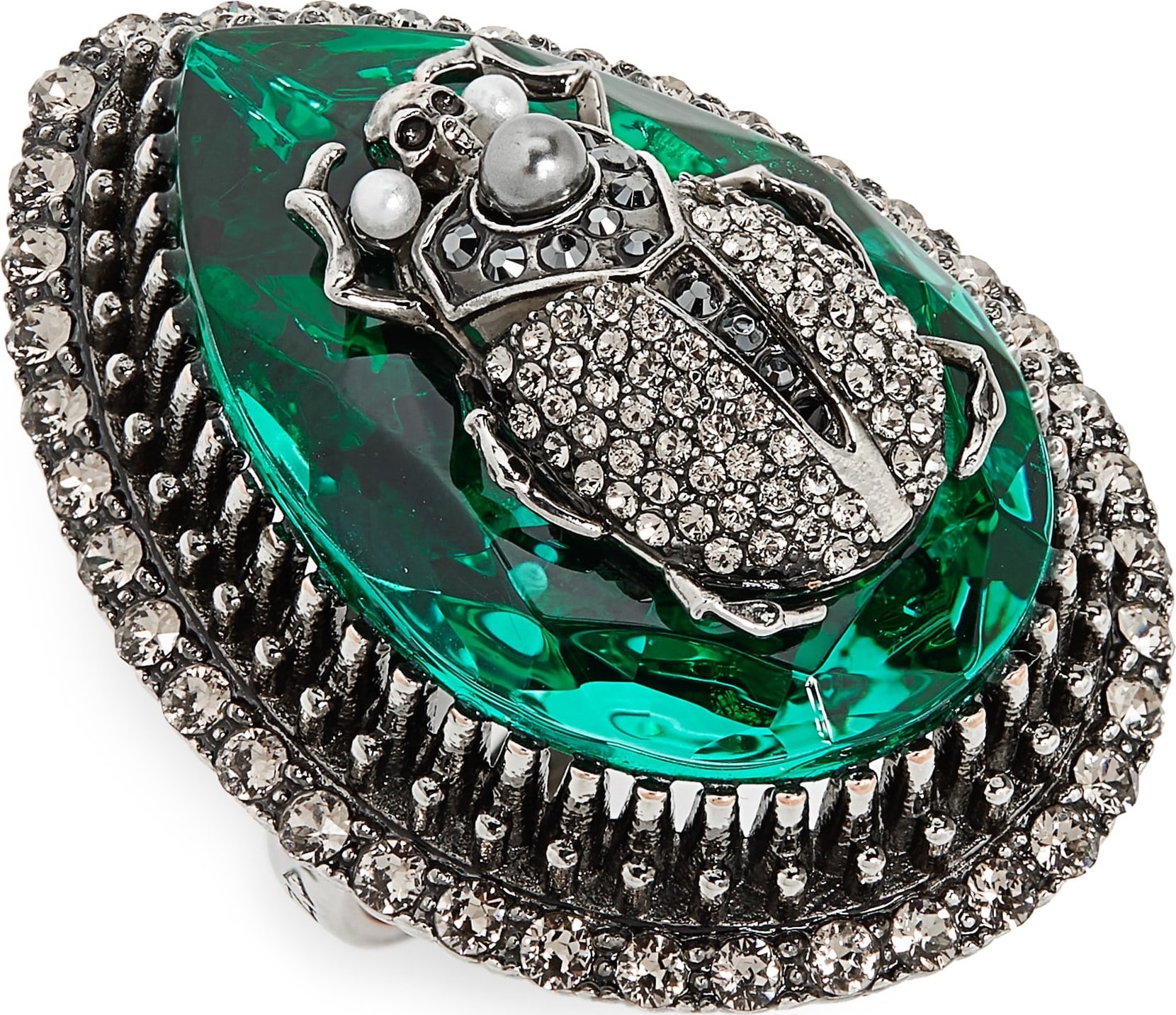 Alexander McQueen Beetle Cocktail Ring