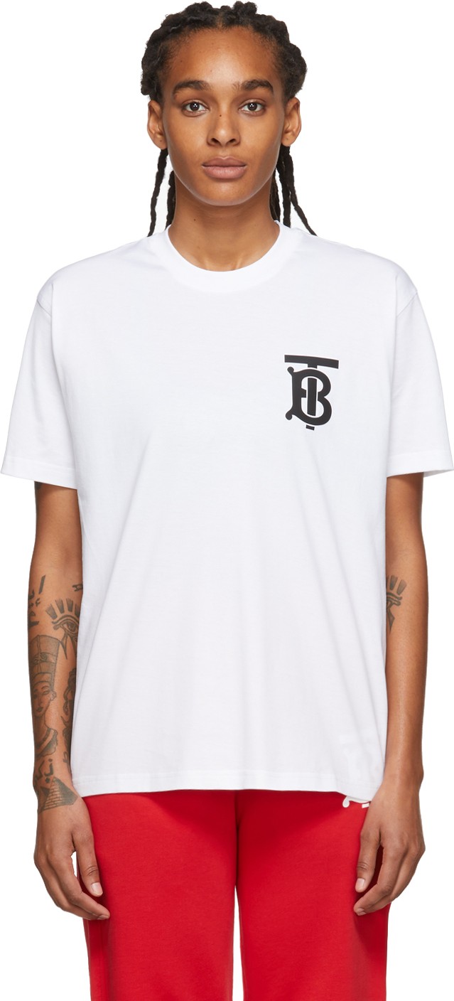 Burberry London England White Emerson T-Shirt