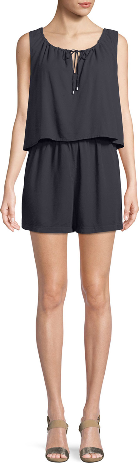 Splendid Sleeveless Crosshatch Romper