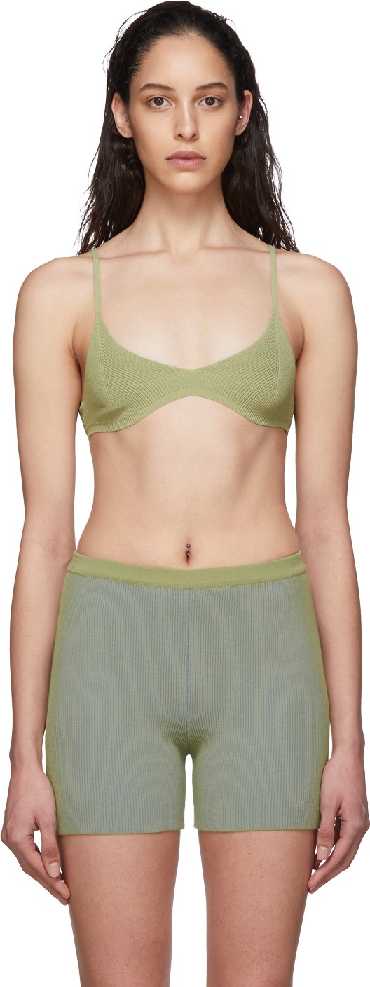 Jacquemus Green 'Le Bandeau Valensole' Bra