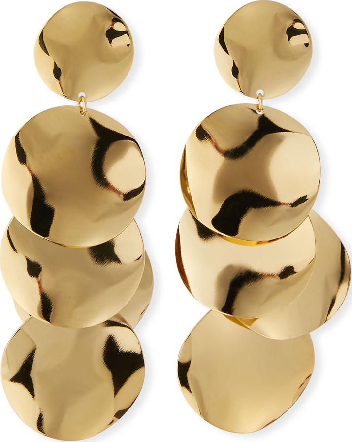Isabel Marant Etoile Plated Brass Petal Drop Earrings