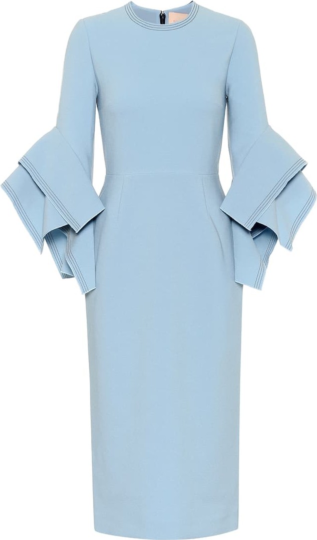 Roksanda Ronda bonded-crêpe dress