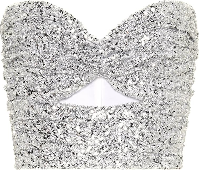 Attico Sequined bustier