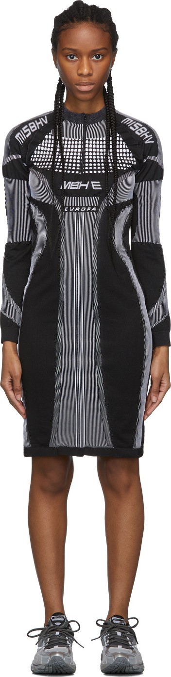 Misbhv Black & White Active Future Short Dress