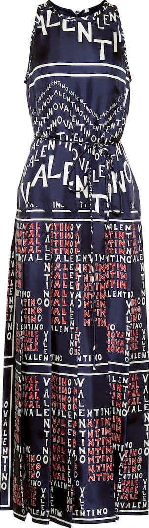 Valentino Printed silk dress