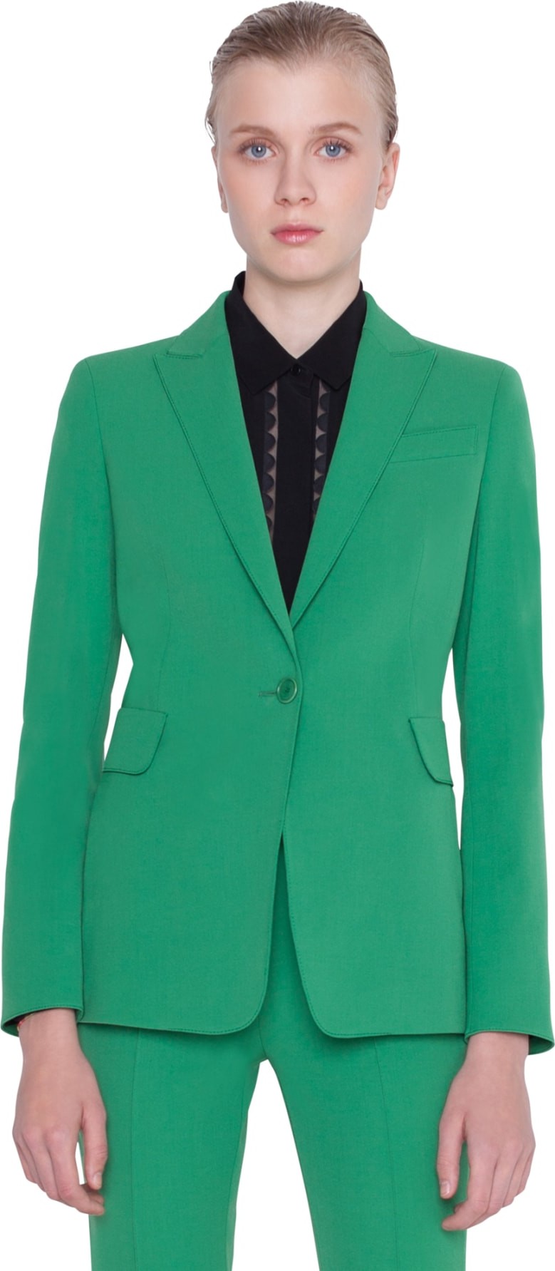 Akris Punto Stretch Wool Gabardine Blazer
