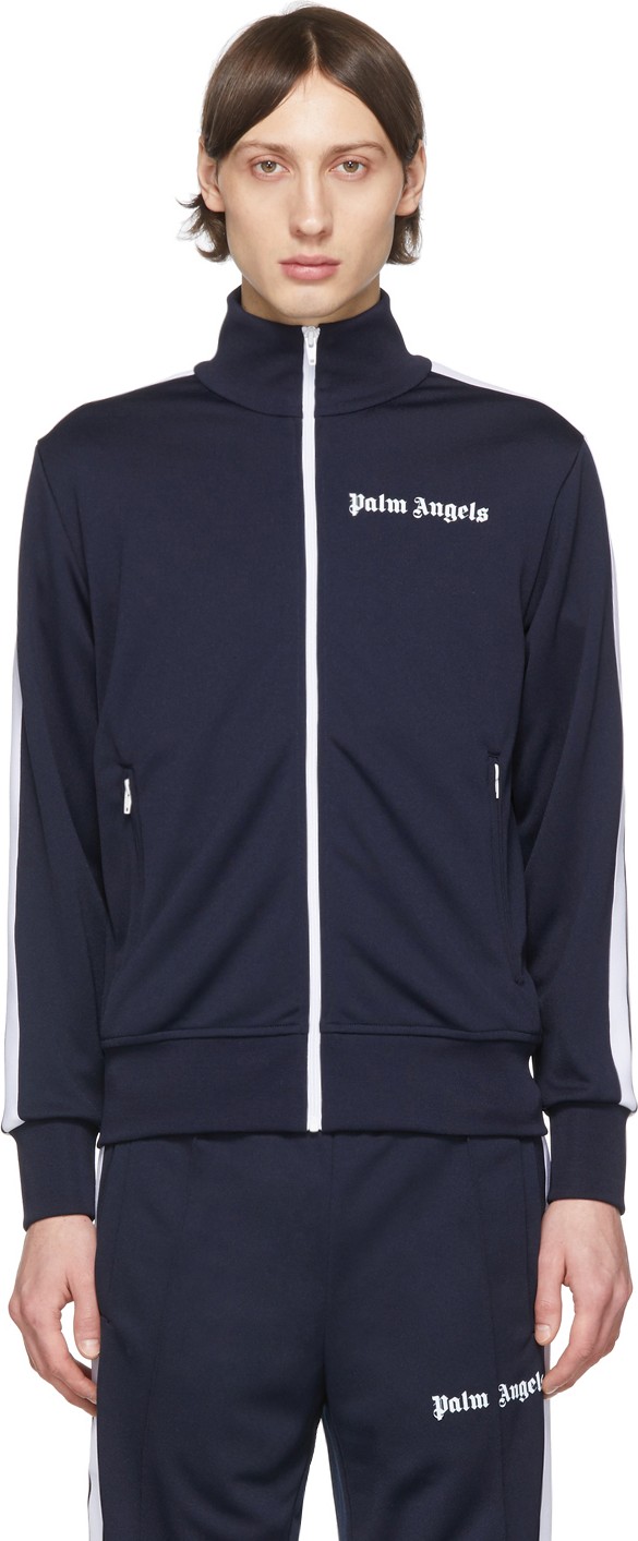 Palm Angels Navy Classic Track Jacket