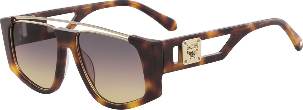 MCM Acetate & Metal Aviator Sunglasses