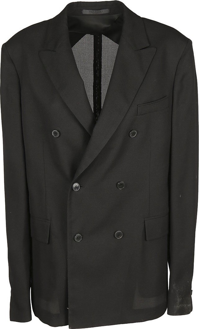 Valentino double breasted silk jacket