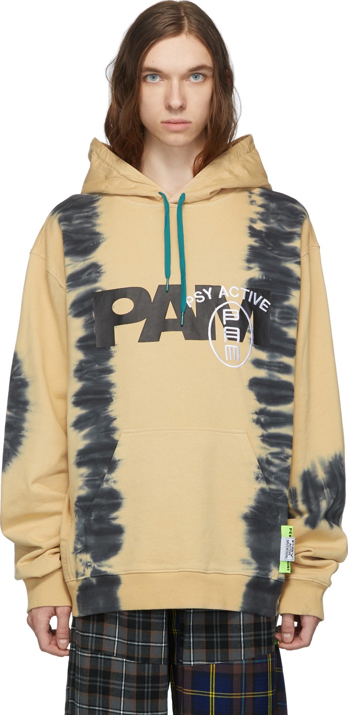 Perks and Mini Beige Tie-Dye 'PAM' Hoodie