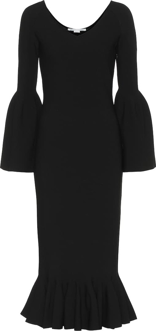Stella McCartney Ribbed-knit midi dress