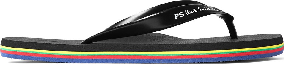 Paul Smith Striped Logo-Print Rubber Flip Flops Paul Smith Striped Logo-Print Rubber Flip Flops
