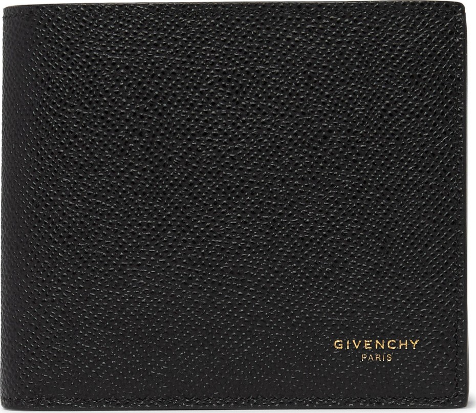 Givenchy Eros Pebble-Grain Leather Billfold Wallet