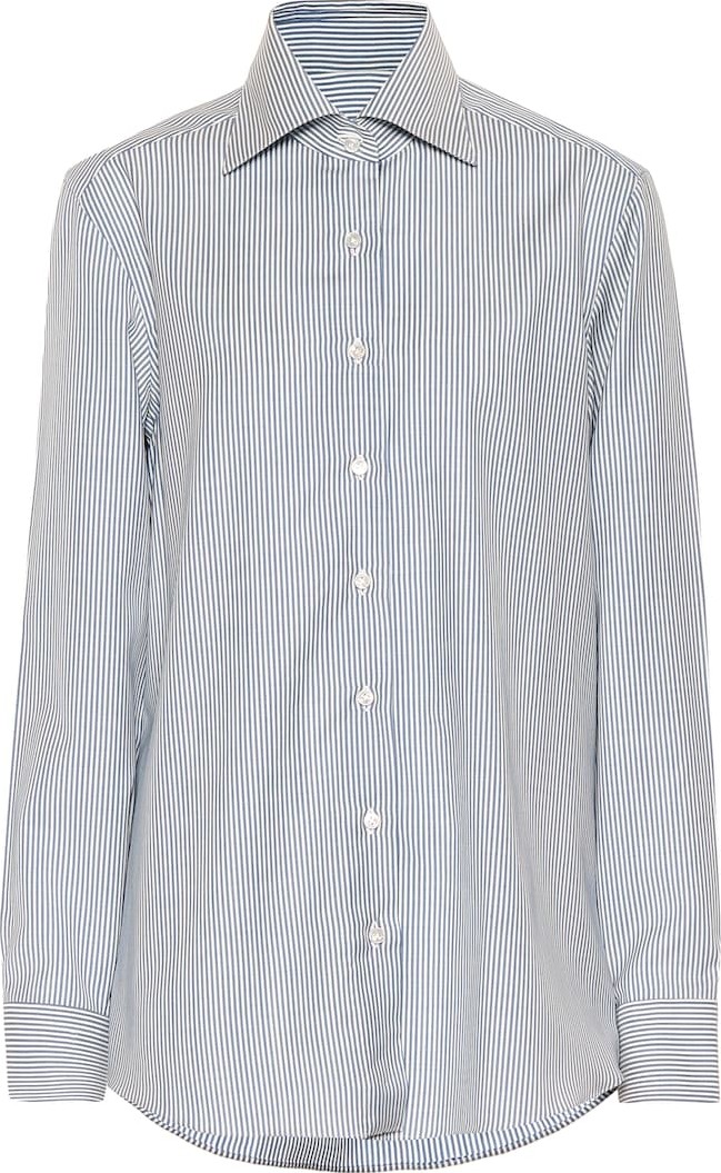 Giuliva Heritage Collection The Elvira striped wool shirt