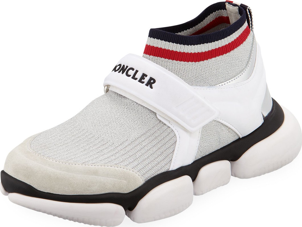 Moncler Baktha Stretch-Knit Sneakers