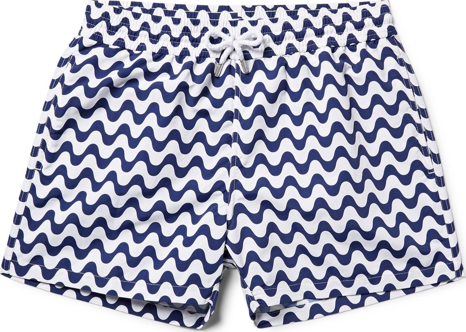 Frescobol Carioca Copacabana Slim-Fit Short-Length Printed Swim Shorts
