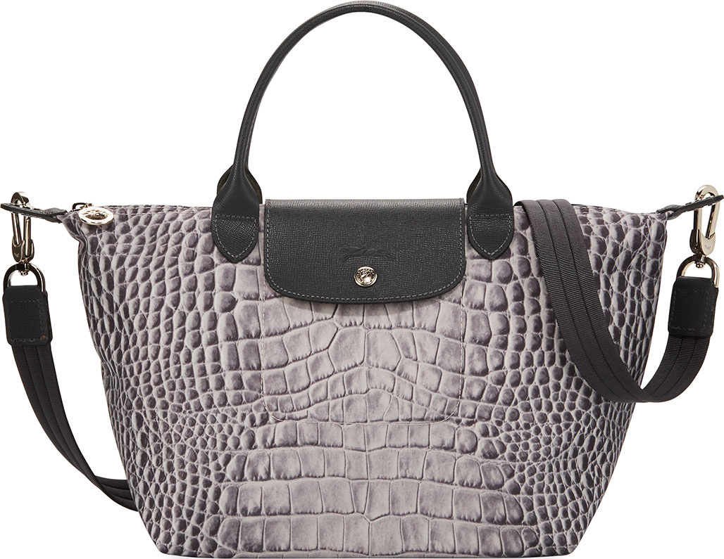 Longchamp Le Pliage Croc Small Handbag