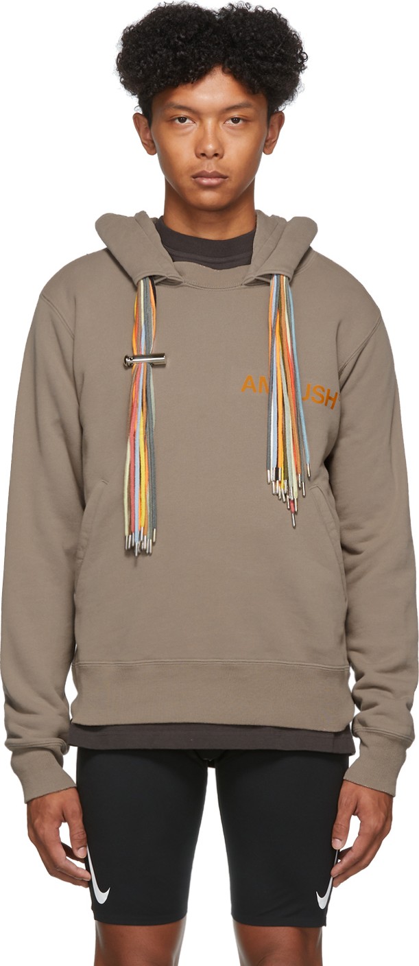 Ambush Beige Multi Cord Logo Hoodie