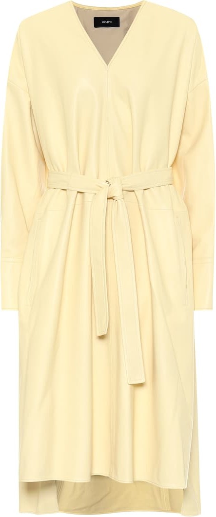 Joseph Daya leather midi dress