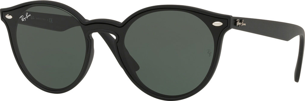 Ray Ban Round Lens-Over-Frame Plastic Sunglasses