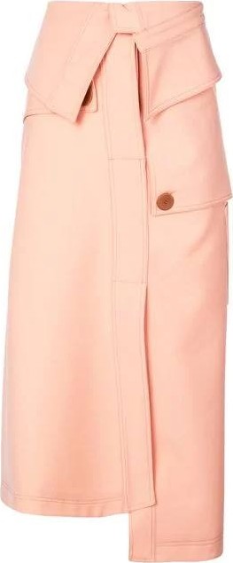 Ellery foldover waist skirt