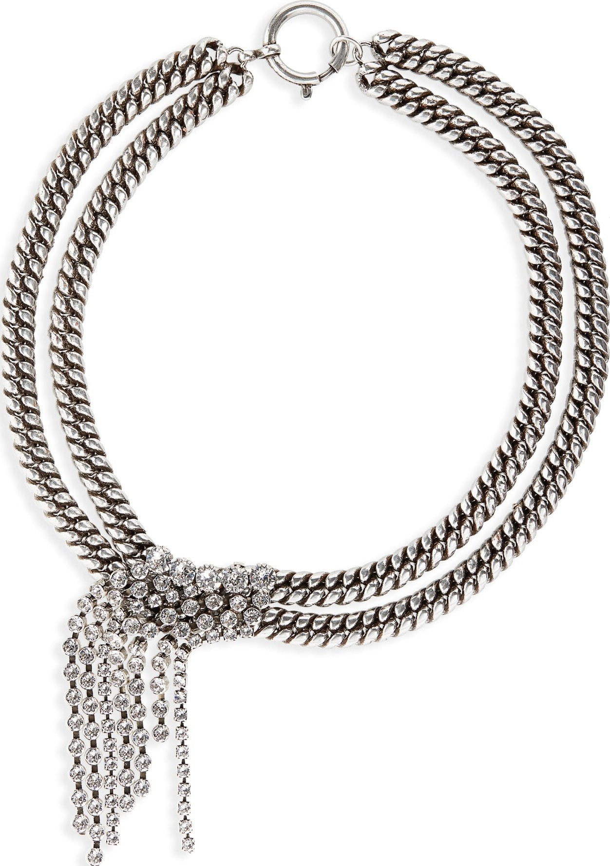 Isabel Marant A Wild Shore Crystal Chain Collar Necklace