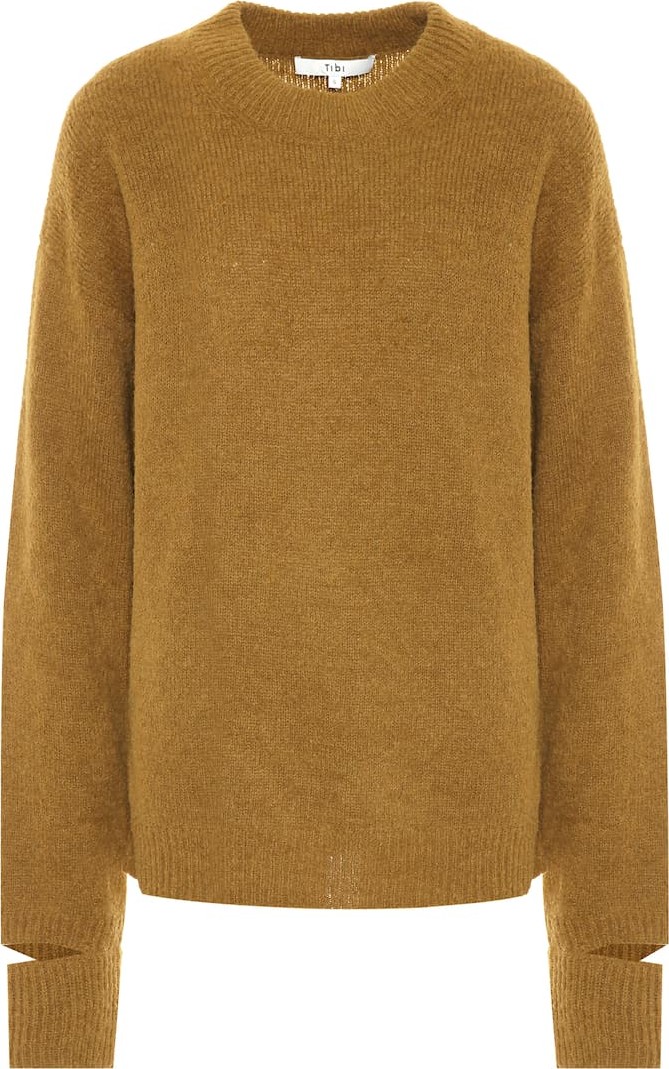 Tibi Airy alpaca-blend sweater