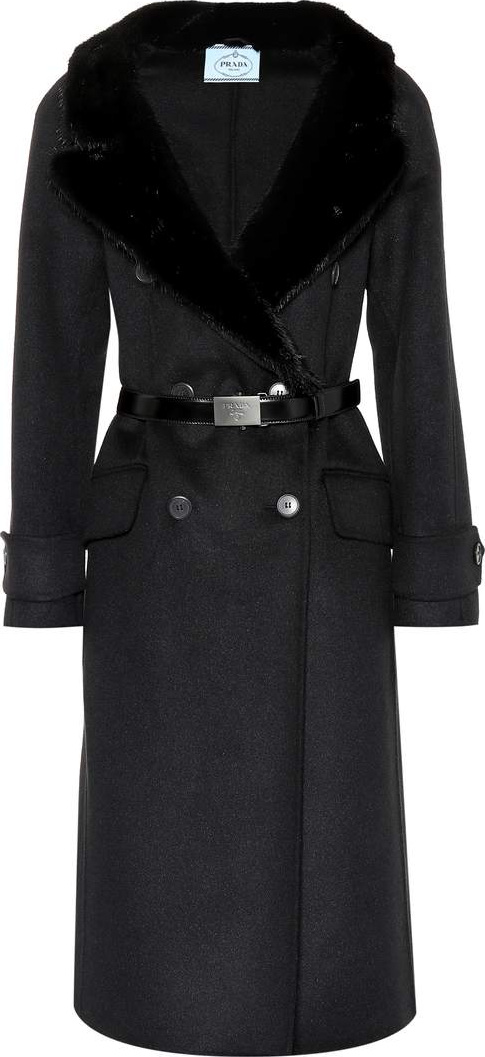 Prada Wool and angora-blend coat
