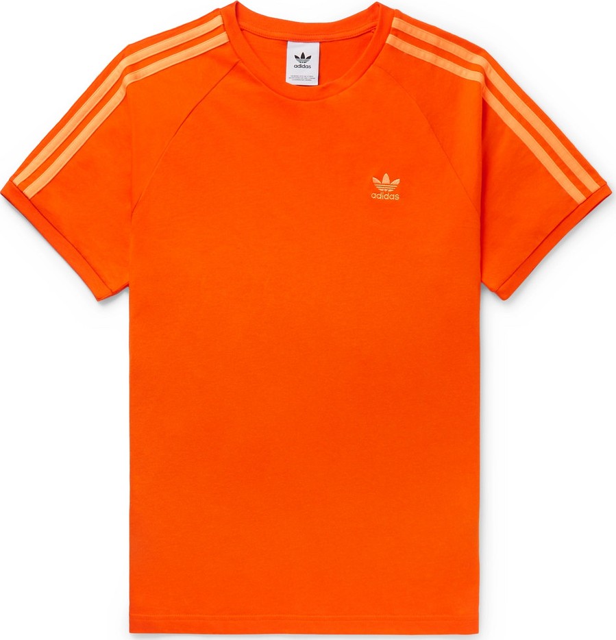 Adidas Originals Logo-Embroidered Cotton-Jersey T-Shirt