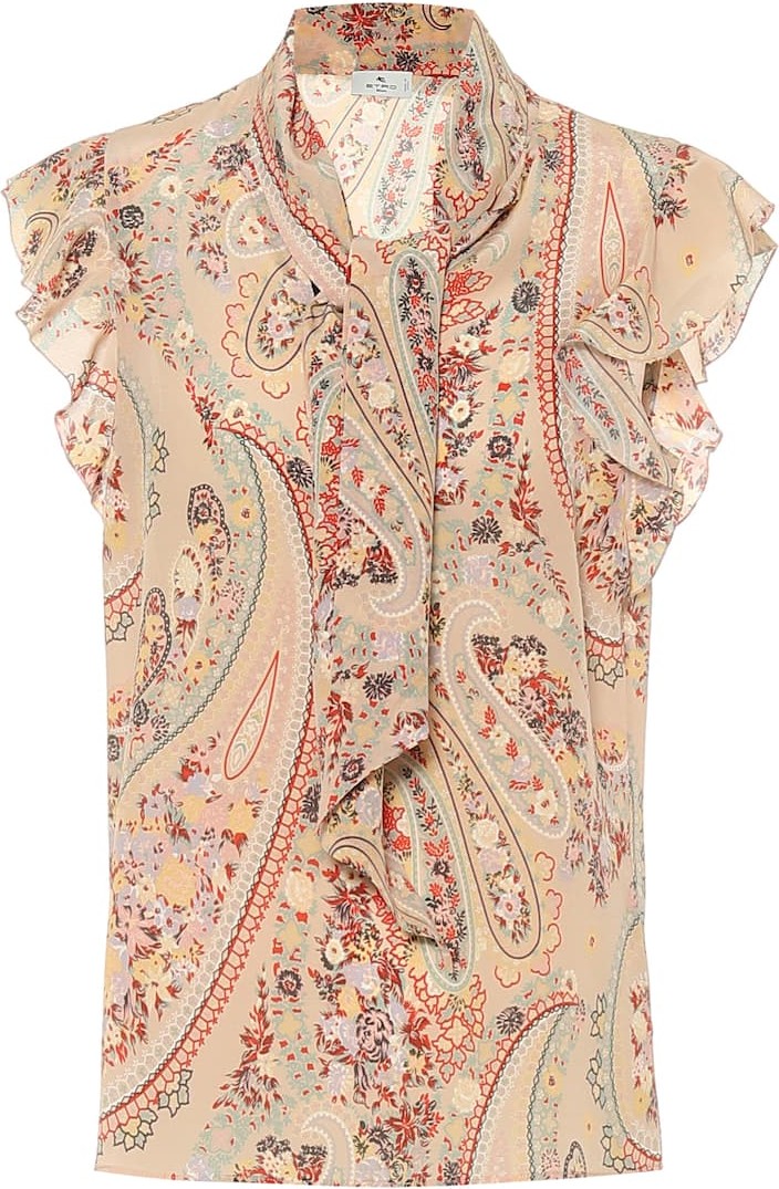 Etro Paisley crêpe-de-chine blouse