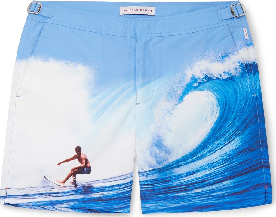 Orlebar Brown Bulldog Mid-Length Printed Swim Shorts