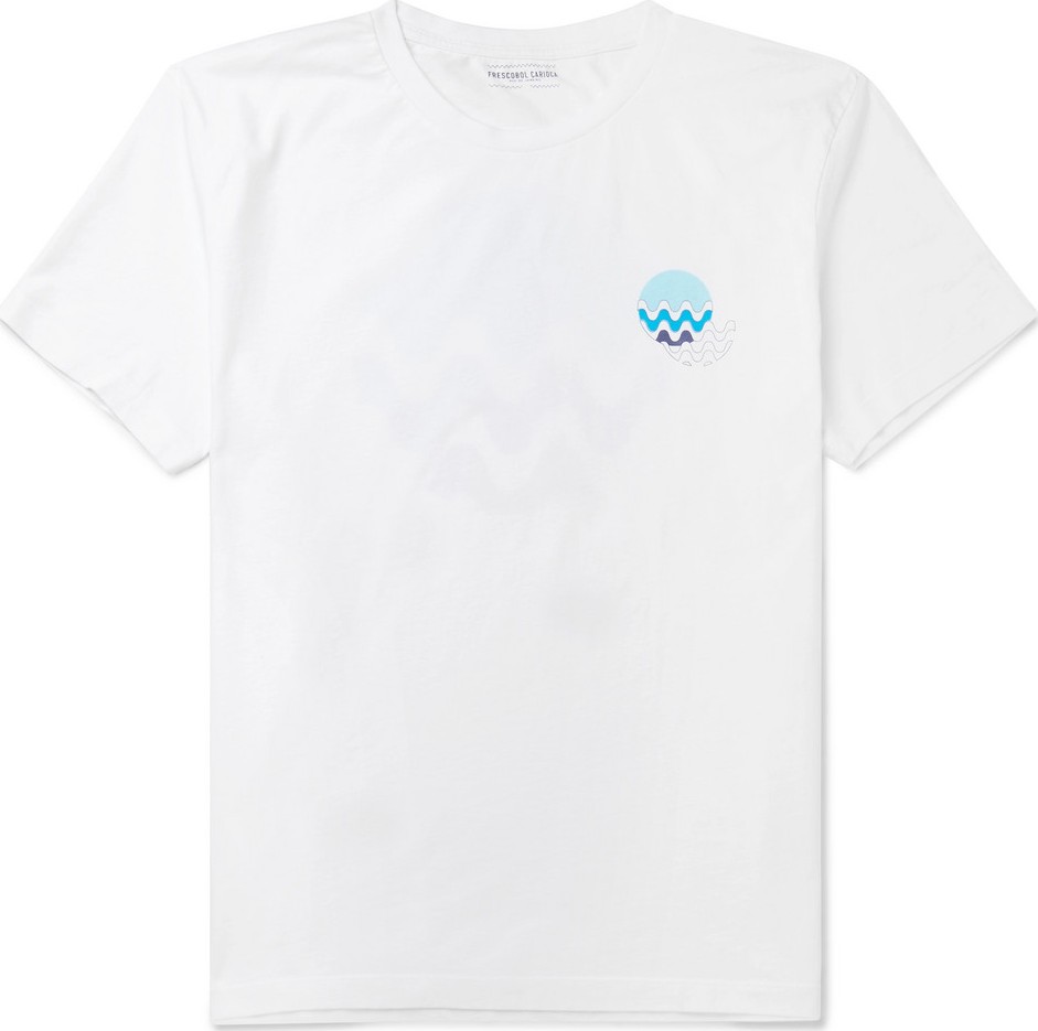 Frescobol Carioca Printed Cotton-Jersey T-Shirt