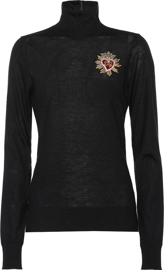 Dolce & Gabbana Embellished cashmere sweater