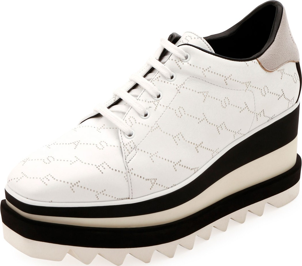 Stella McCartney Sneakelyse Lace-Up Platform Sneakers